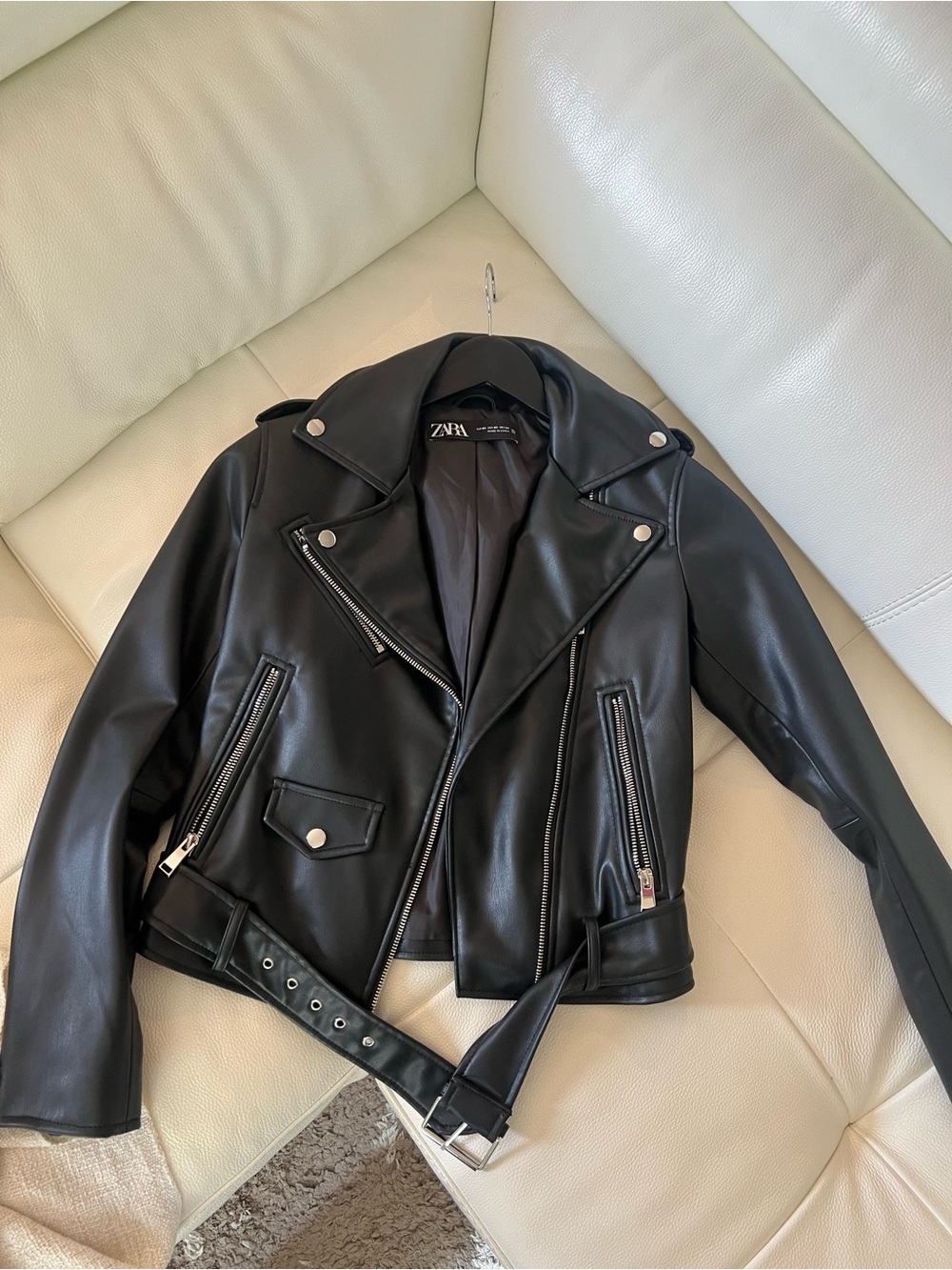 ZARA Faux Leather Moto Jacket